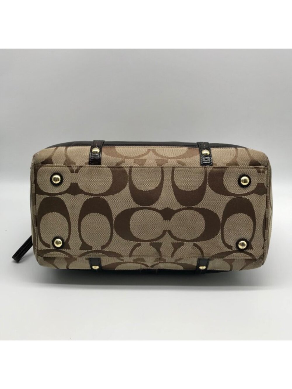Coach Tan Signature Canvas Shoulder Bag - Picture 5 of 13